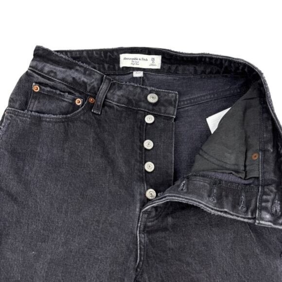 ABERCROMBIE & FITCH The Dad High Rise Curve Love Jean Size 26 - Picture 4 of 7